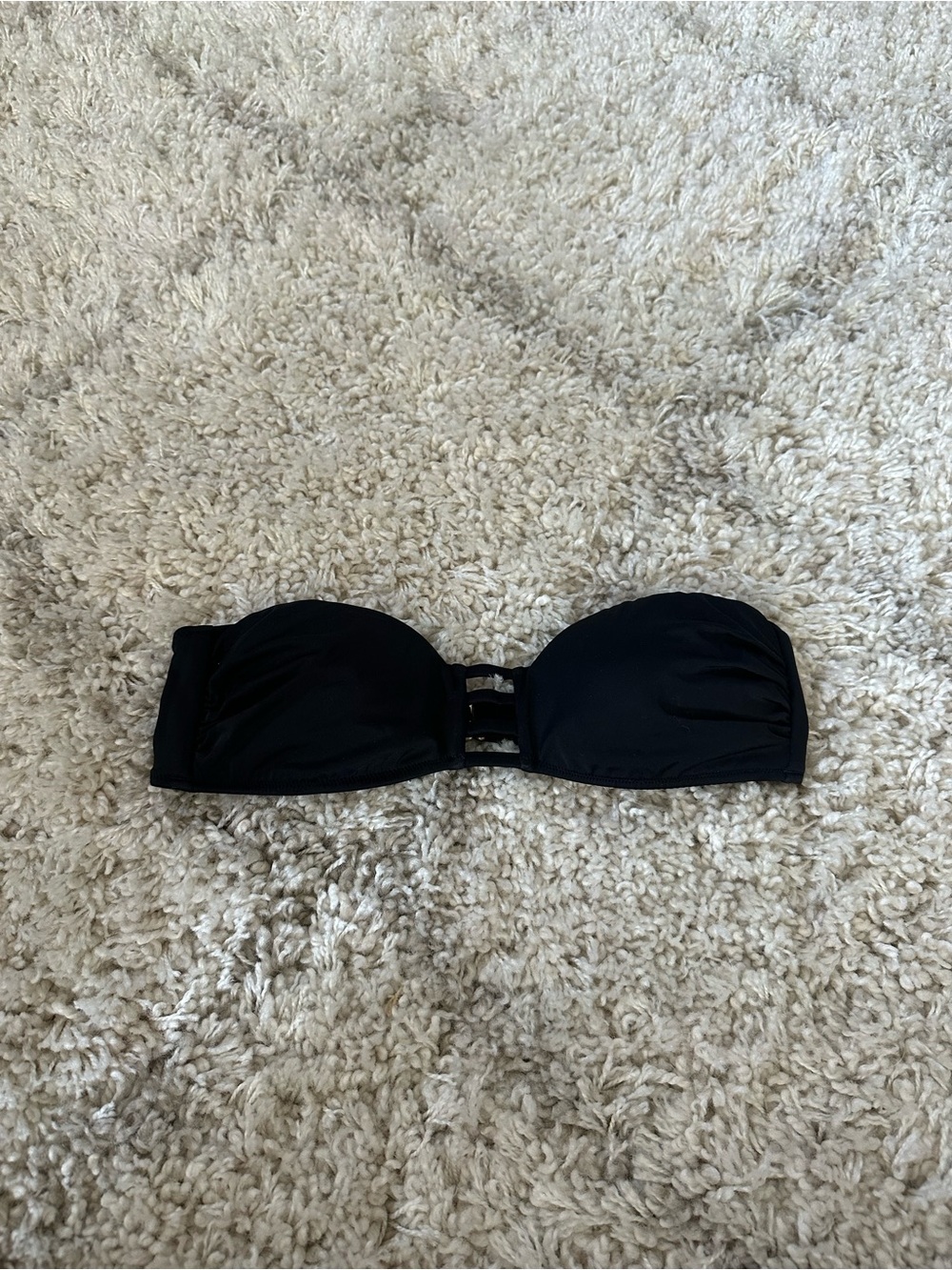 Victoria's Secret Black Strapless Bikini Top